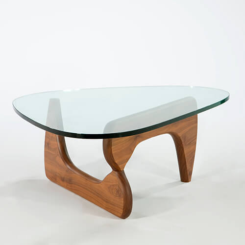 Triangle Isamu Noguchi Glass Coffee Table