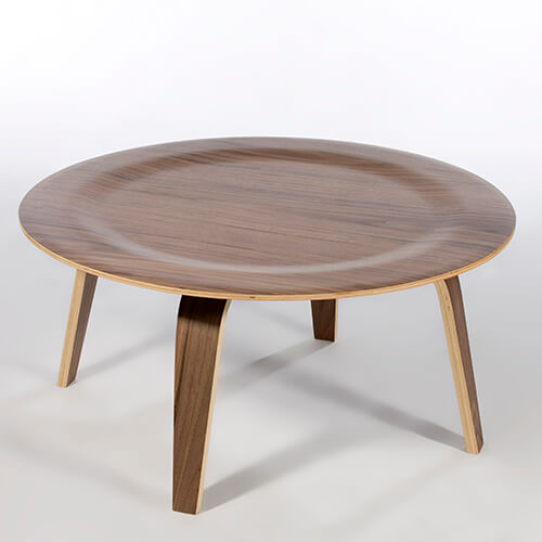 Eames Molded Round Plywood Coffee Table 